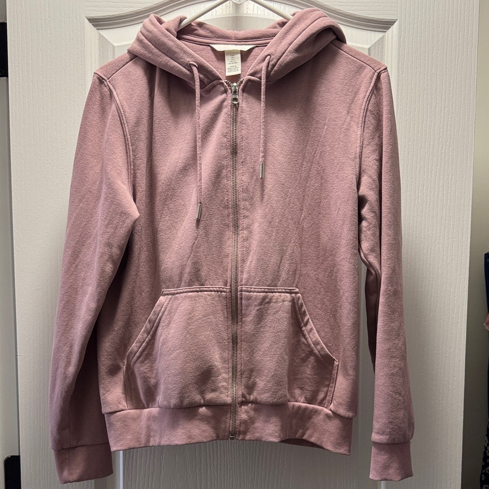 H&M Pink Zip-Up Hoodie